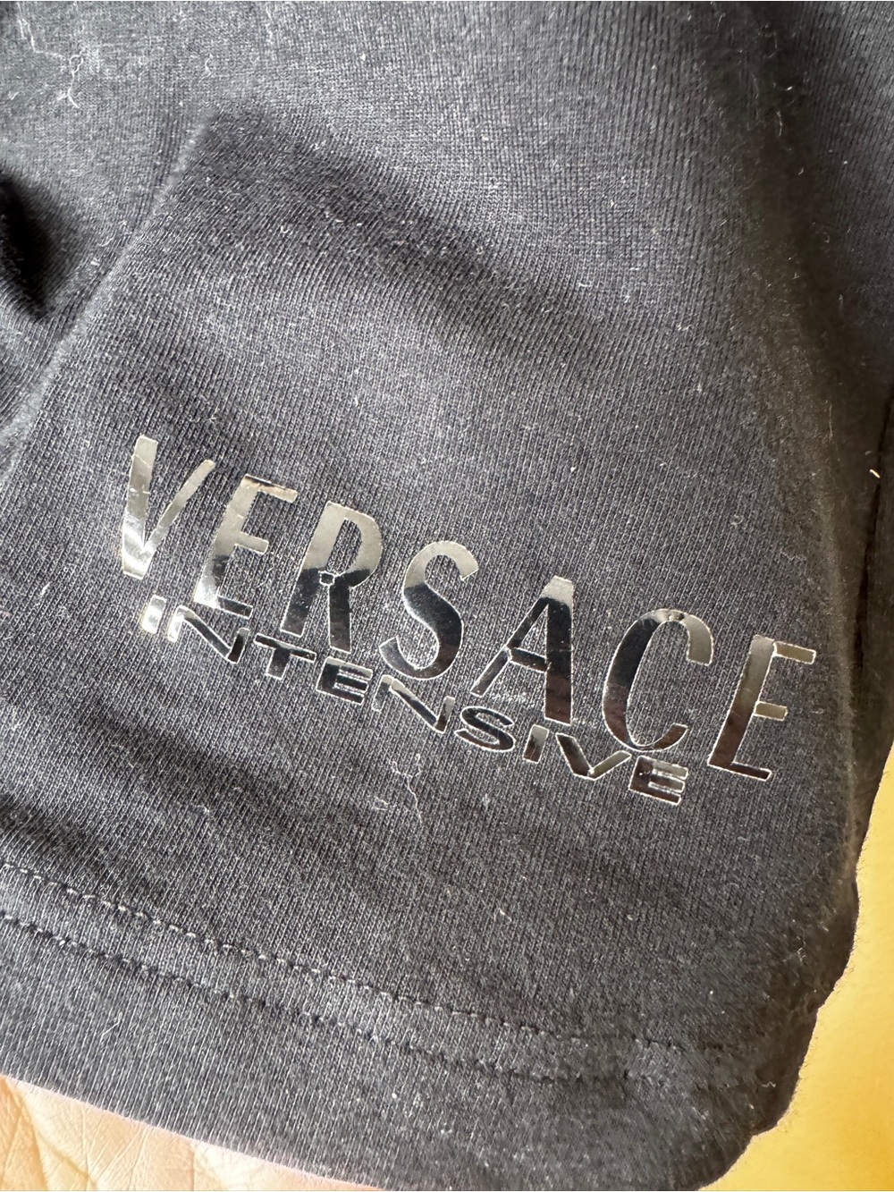 Versace Intensive Tank Top Women Medium Black Y2K Medusa Hardware Stretch Italy - Picture 5 of 9